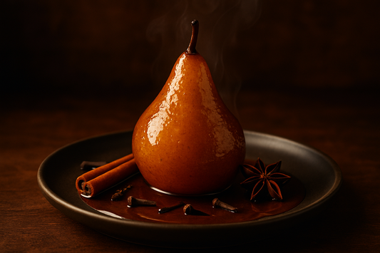 Spiced Brandy Pear