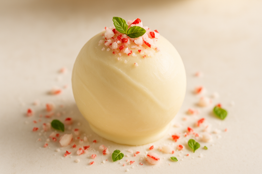 white chocolate peppermint truffle